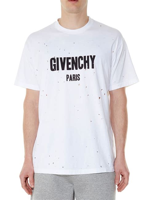 givenchy made in paris t shirt|givenchy t shirt with holes.